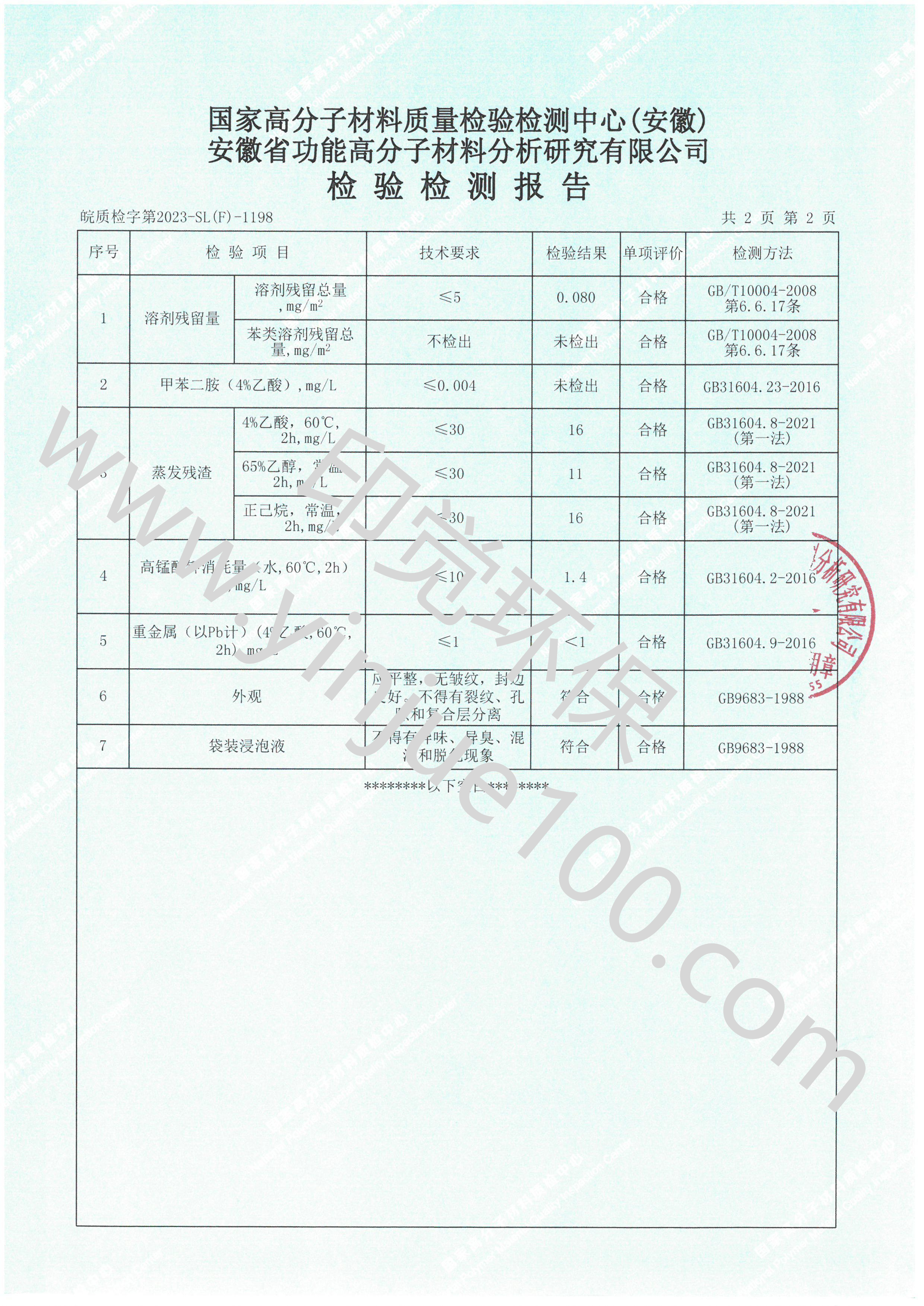 可降解多层复合食品包装膜检测报告(图3)
