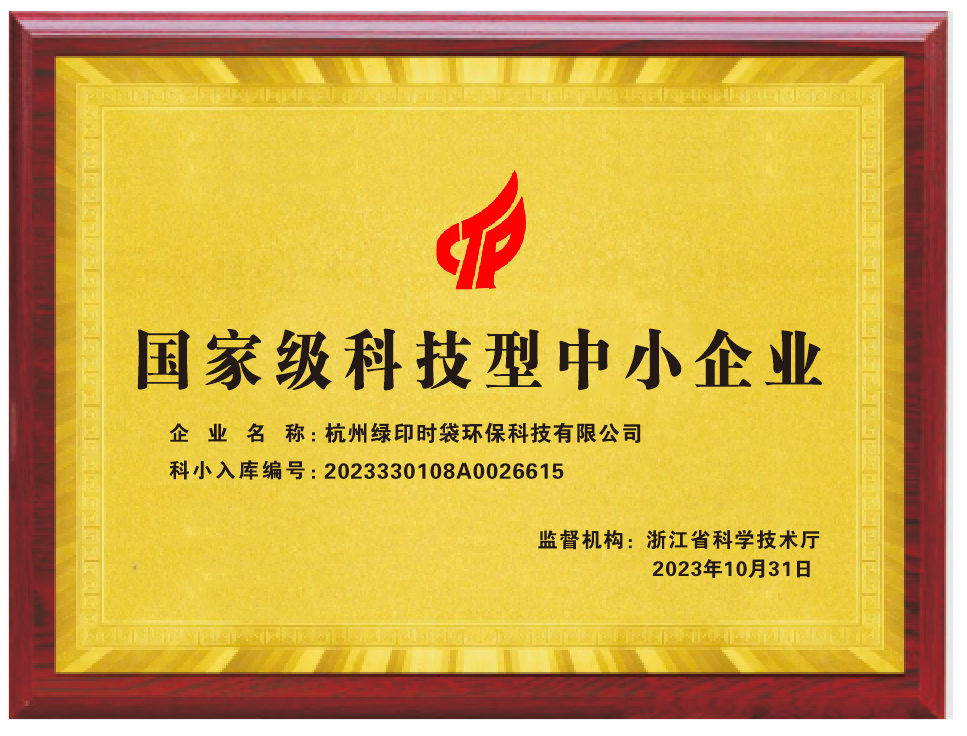 国家级科技型中小企业证书(图1)