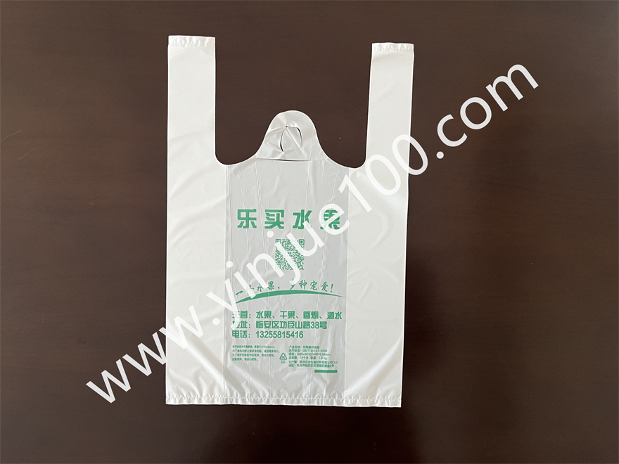蔬菜水果店/超市塑料背心袋（不易破损）(图2)